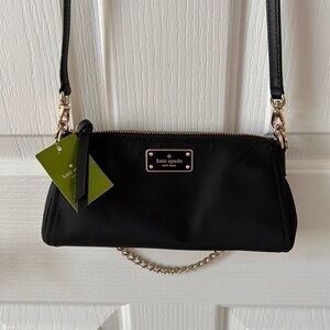 NWT KATE SPADE New York, JANE WILSON ROAD, Nylon Bag, Crossbody & Handbag, Black